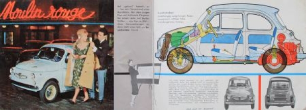 Steyr-Puch 500 Modelprogram 1960 "Gluecklich jeder der ihn faehrt" Carbrochure (7875)